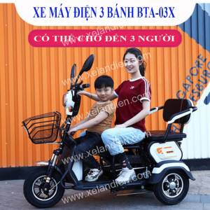 Xe 3 Bánh Điện 3 Chỗ Ngồi BTA-03X